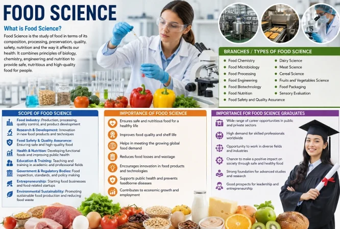 Food Science: Definition, Branches, Scope and Importance for Food Science Graduates